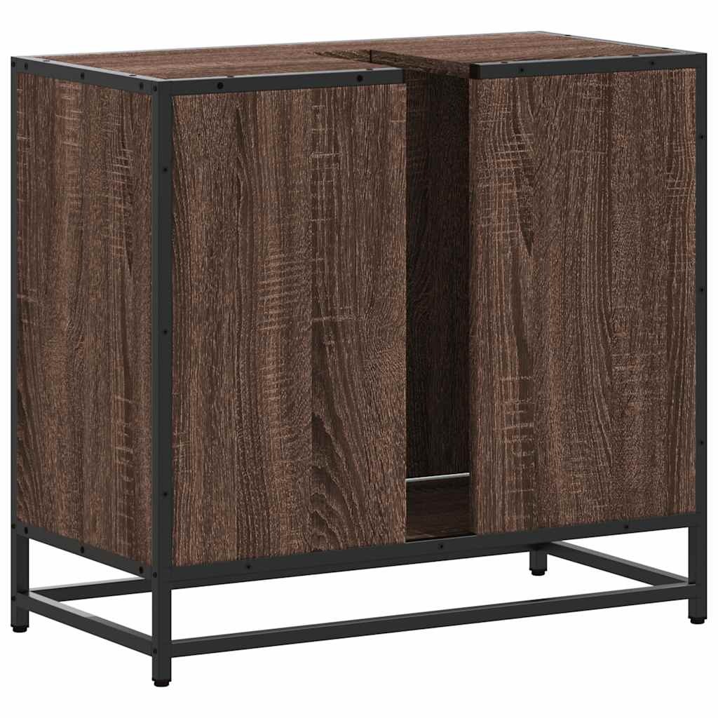 Washbasin Cabinet Brown Oak Look 65x33x60 cm