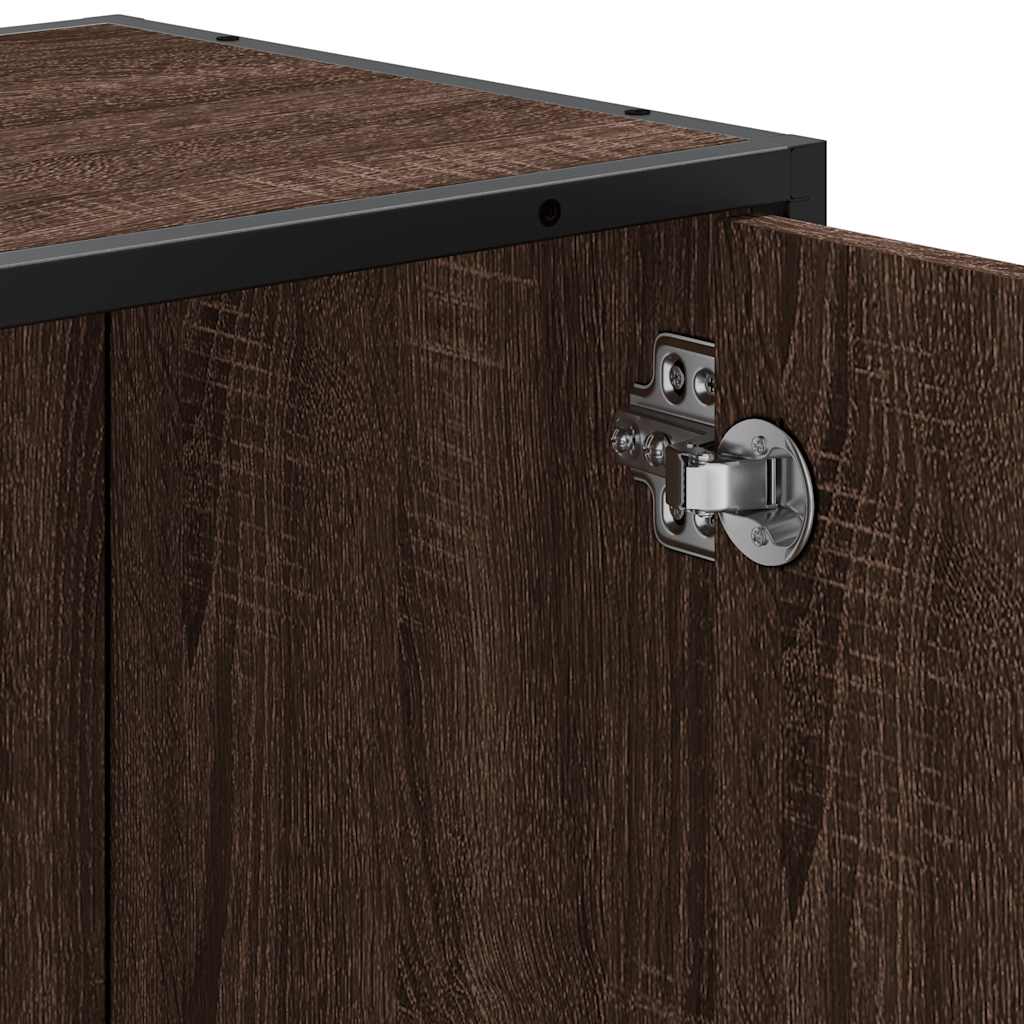 Washbasin Cabinet Brown Oak Look 65x33x60 cm