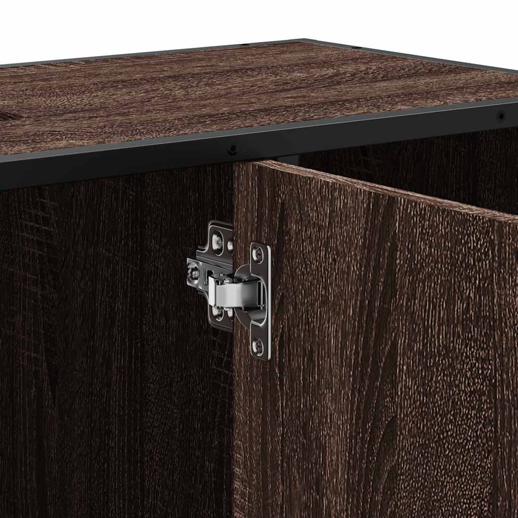 Washbasin Cabinet Brown Oak Look 80x33x60 cm