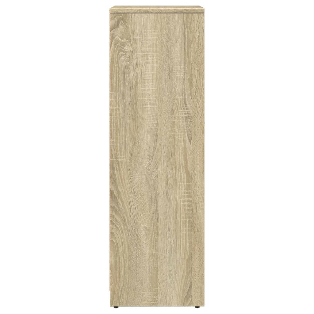 Bathroom Cabinet Sonoma Oak 30x30x95 cm Wood Material