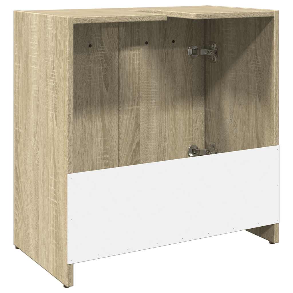 Washbasin base cabinet Sonoma oak 60x33x60 cm wood material