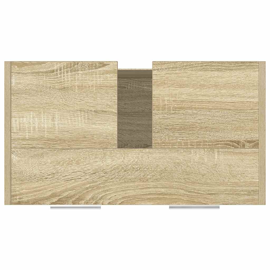 Waschbeckenunterschrank Sonoma-Eiche 60x33x60 cm Holzwerkstoff