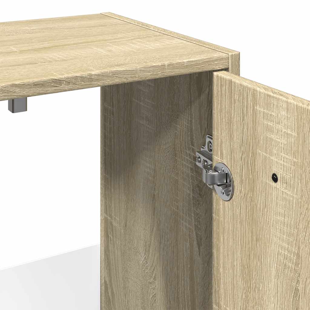 Washbasin base cabinet Sonoma oak 60x33x60 cm wood material