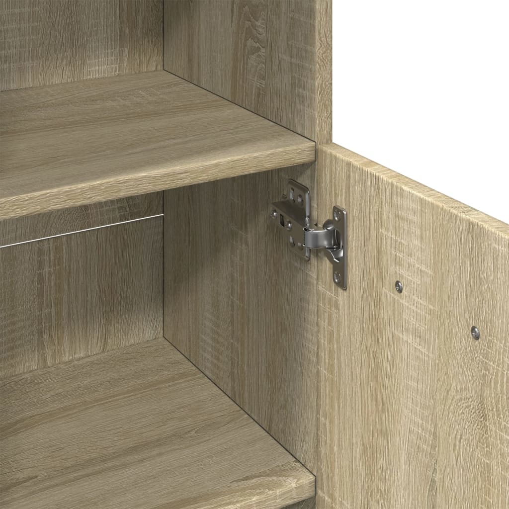 Bathroom Cabinet Sonoma Oak 30.5x30x95 cm Wood Material