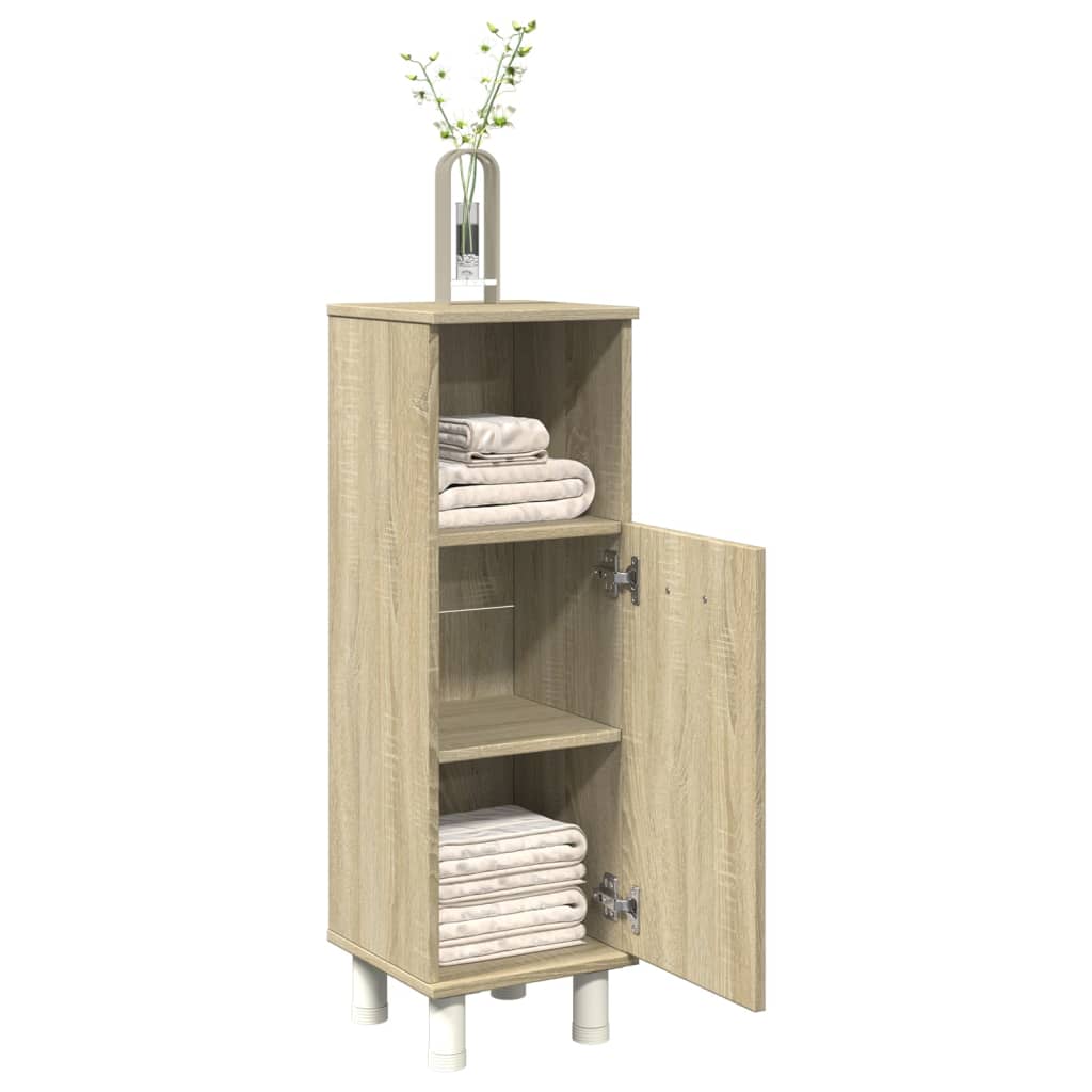 Bathroom Cabinet Sonoma Oak 30.5x30x95 cm Wood Material