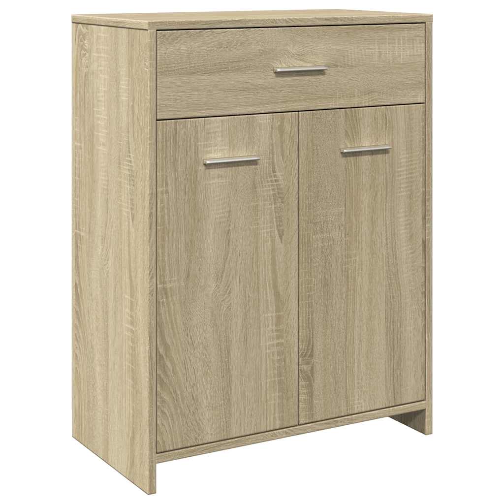 Bathroom Cabinet Sonoma Oak 60x33x80 cm Wood Material