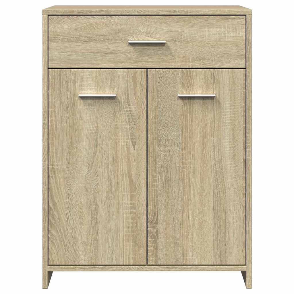 Bathroom Cabinet Sonoma Oak 60x33x80 cm Wood Material