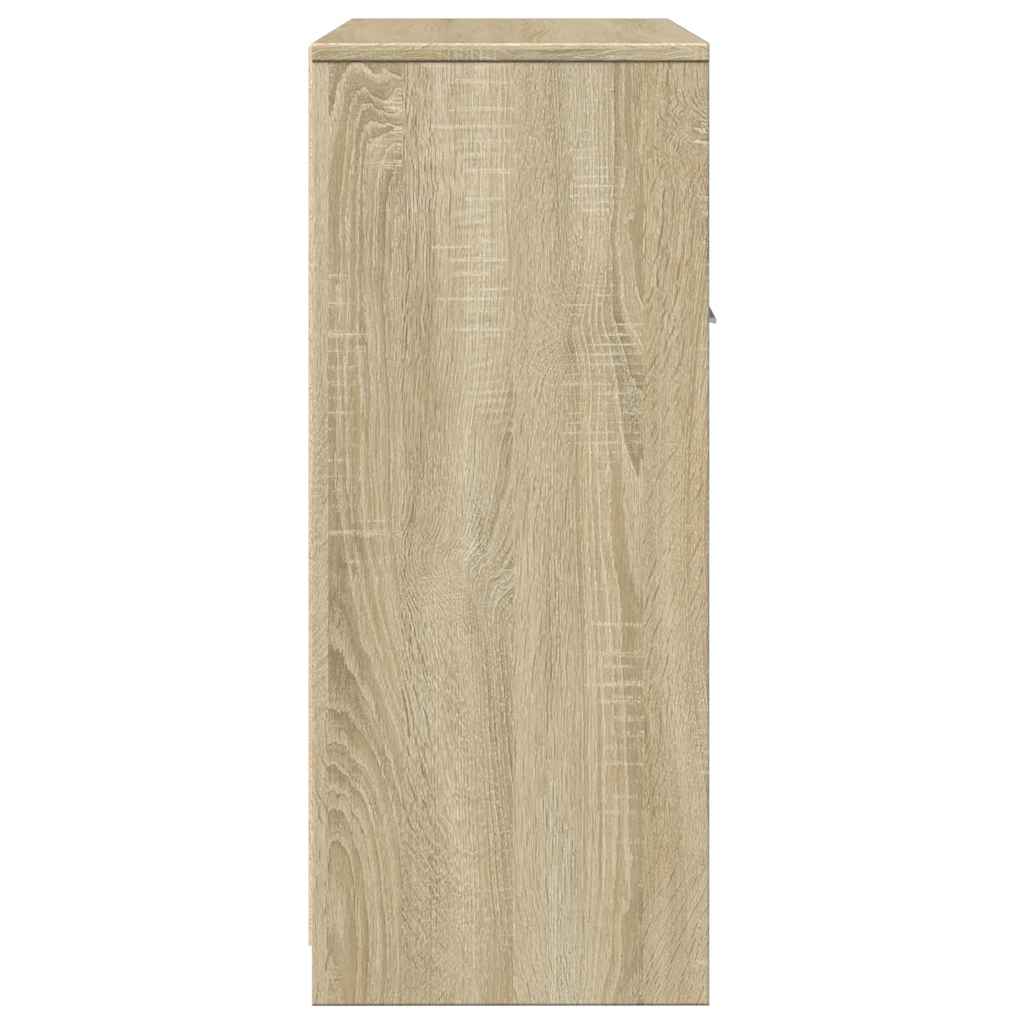 Bathroom Cabinet Sonoma Oak 60x33x80 cm Wood Material