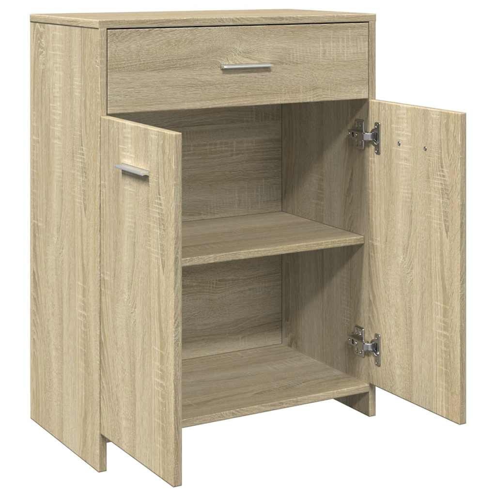 Bathroom Cabinet Sonoma Oak 60x33x80 cm Wood Material