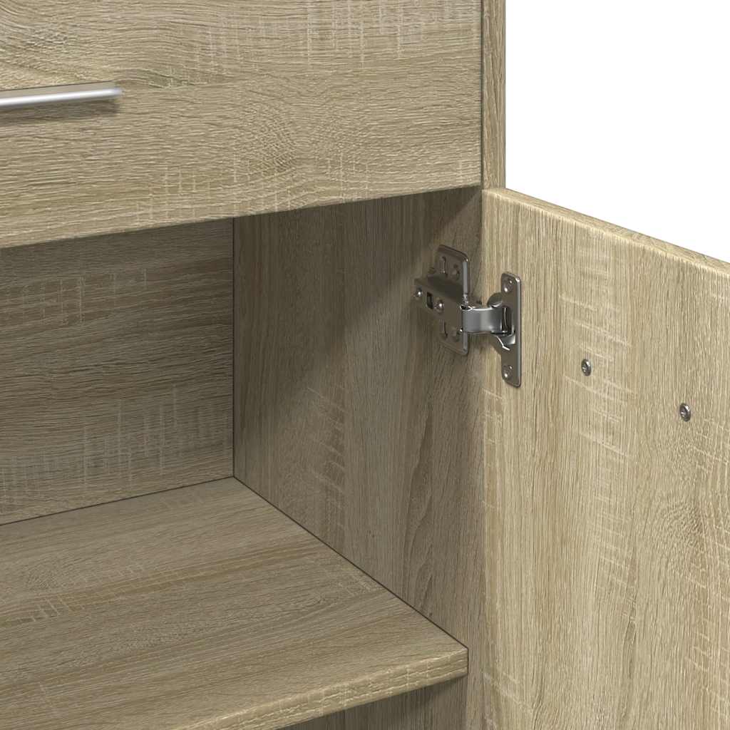 Bathroom Cabinet Sonoma Oak 60x33x80 cm Wood Material