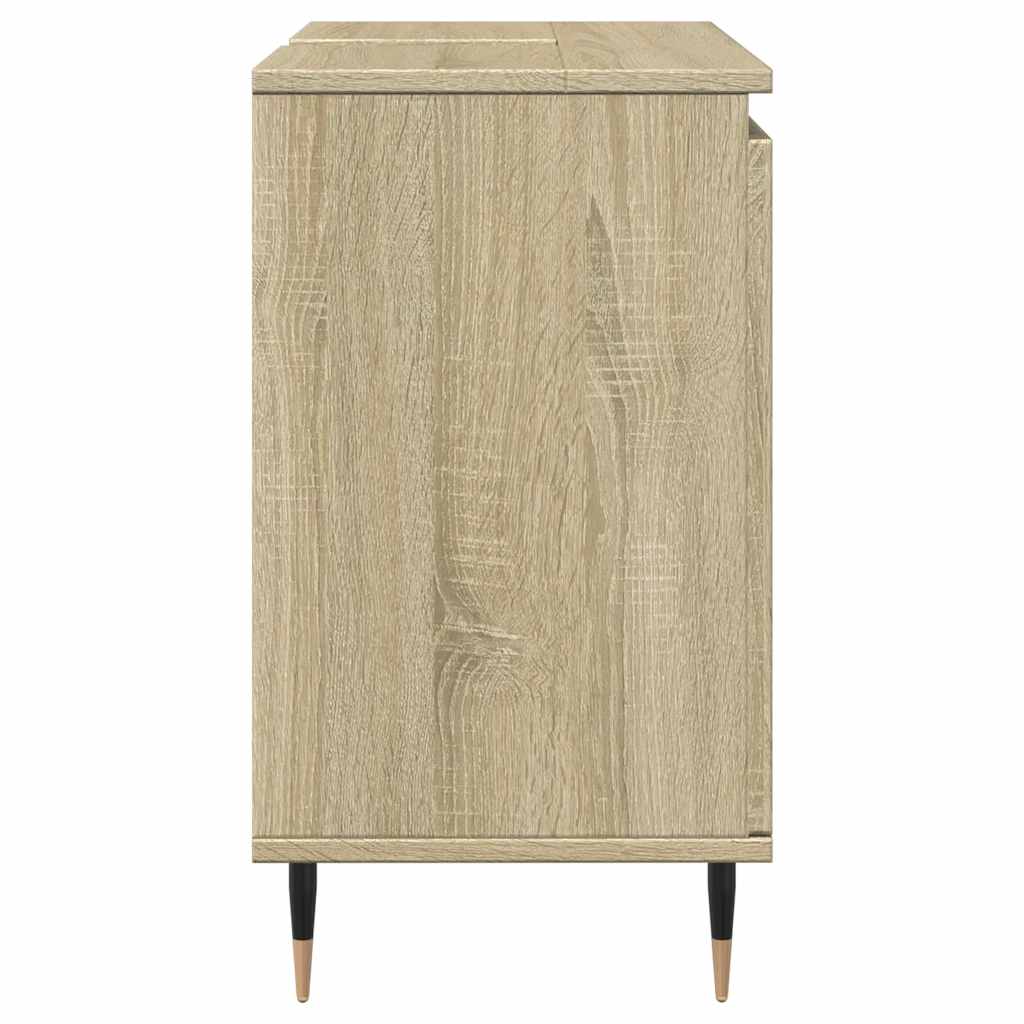 Bathroom Cabinet Sonoma Oak 58x33x60 cm Wood Material