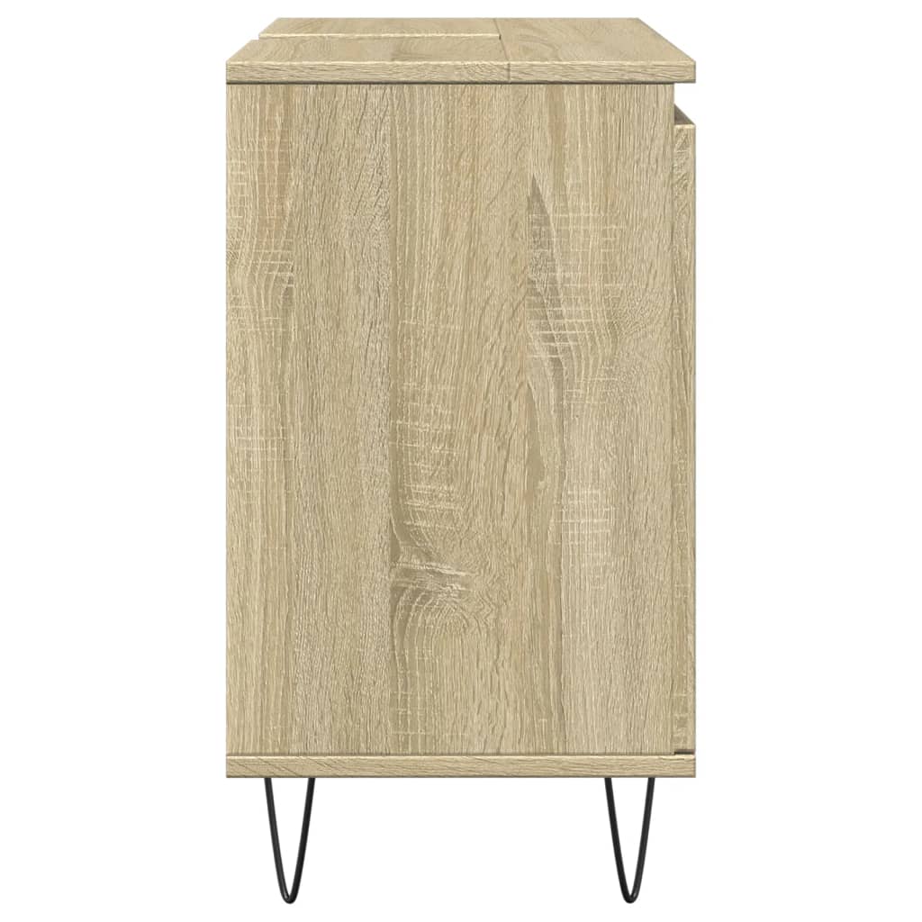 Bathroom Cabinet Sonoma Oak 58x33x60 cm Wood Material