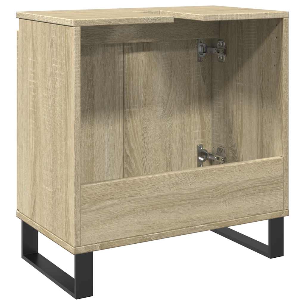 Bathroom Cabinet Sonoma Oak 58x33x60 cm Wood Material