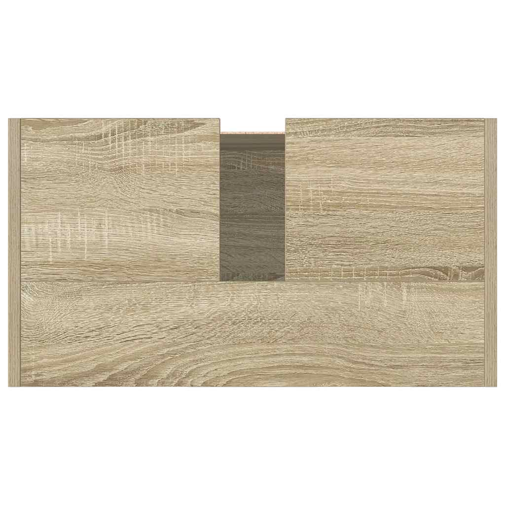 Badschrank Sonoma-Eiche 58x33x60 cm Holzwerkstoff