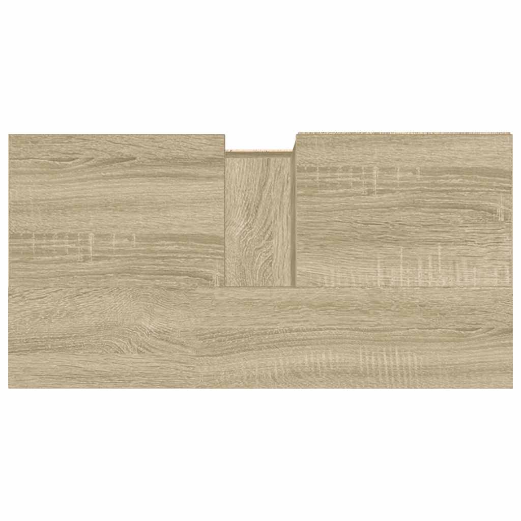 Badschrank Sonoma-Eiche 65x33x60 cm Holzwerkstoff