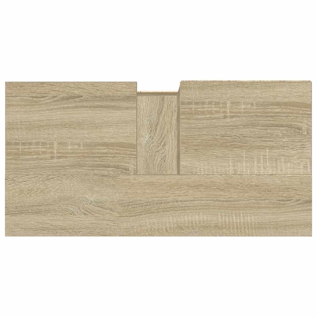 Badschrank Sonoma-Eiche 65x33x60 cm Holzwerkstoff