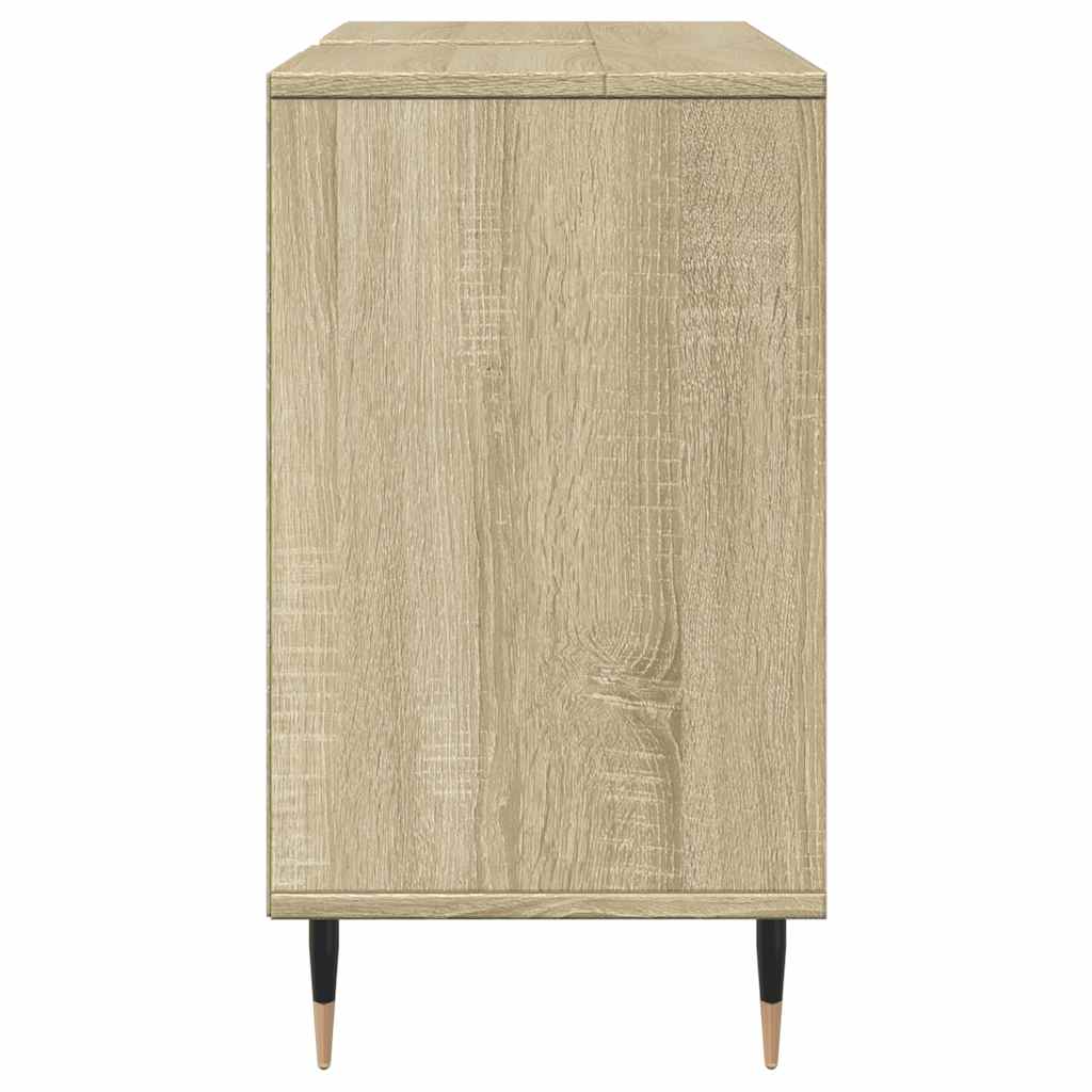 Bathroom Cabinet Sonoma Oak 80x33x60 cm Wood Material