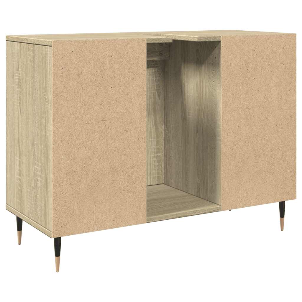 Bathroom Cabinet Sonoma Oak 80x33x60 cm Wood Material