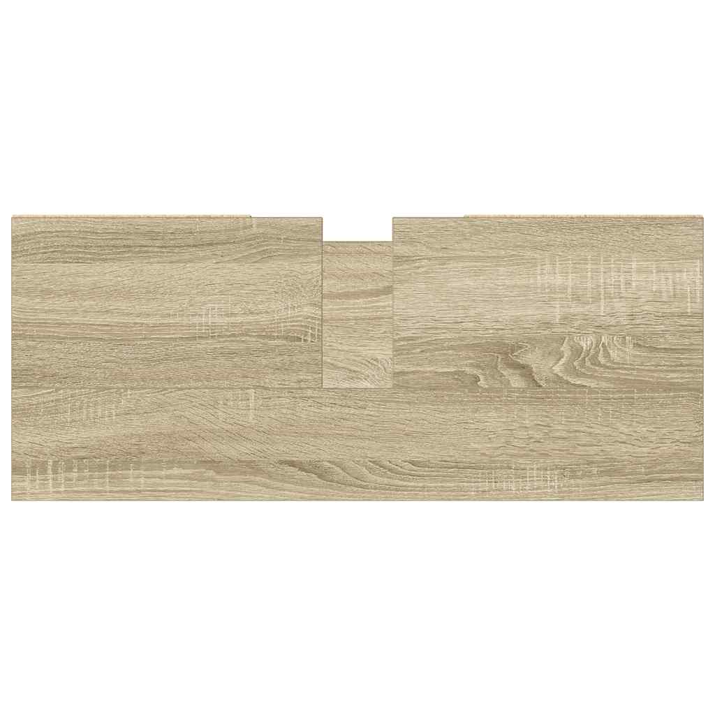 Badschrank Sonoma-Eiche 80x33x60 cm Holzwerkstoff