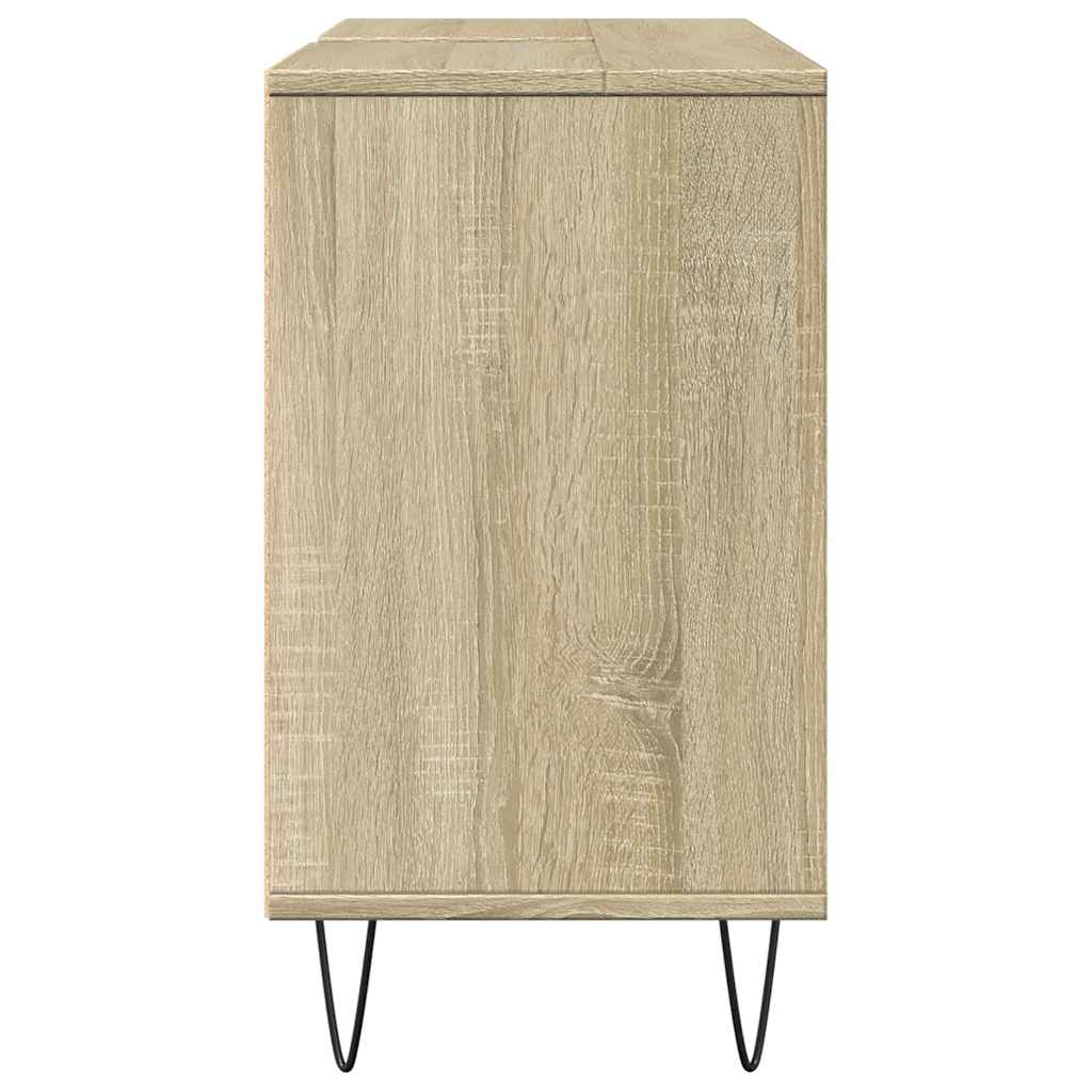 Bathroom Cabinet Sonoma Oak 80x33x60 cm Wood Material