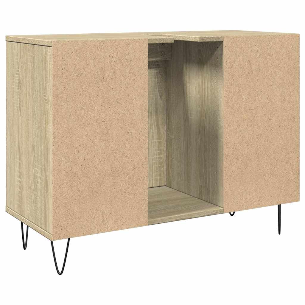 Bathroom Cabinet Sonoma Oak 80x33x60 cm Wood Material