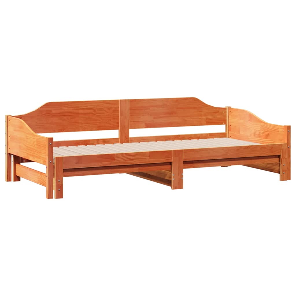 Daybed extendable without mattresses 90x190 cm solid wood