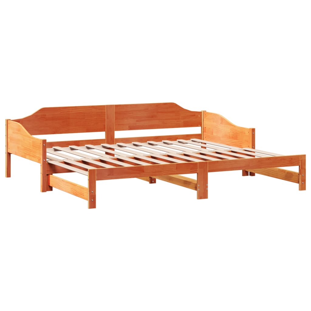 Daybed extendable without mattresses 90x190 cm solid wood