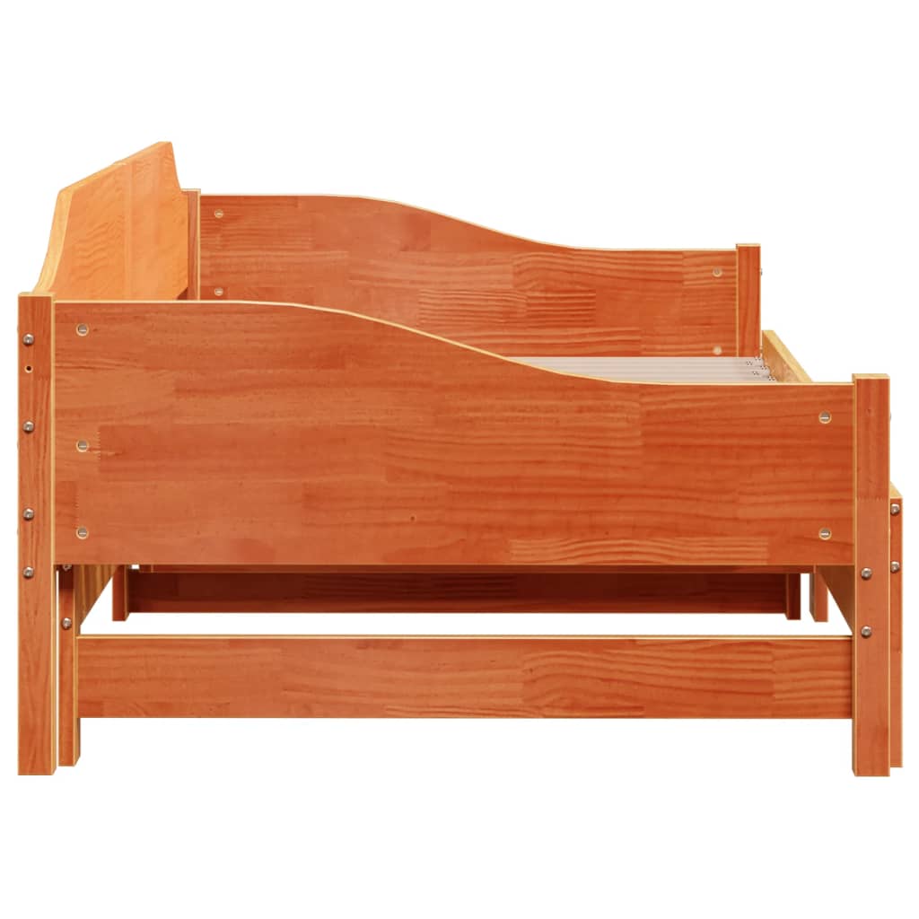 Daybed extendable without mattresses 90x190 cm solid wood