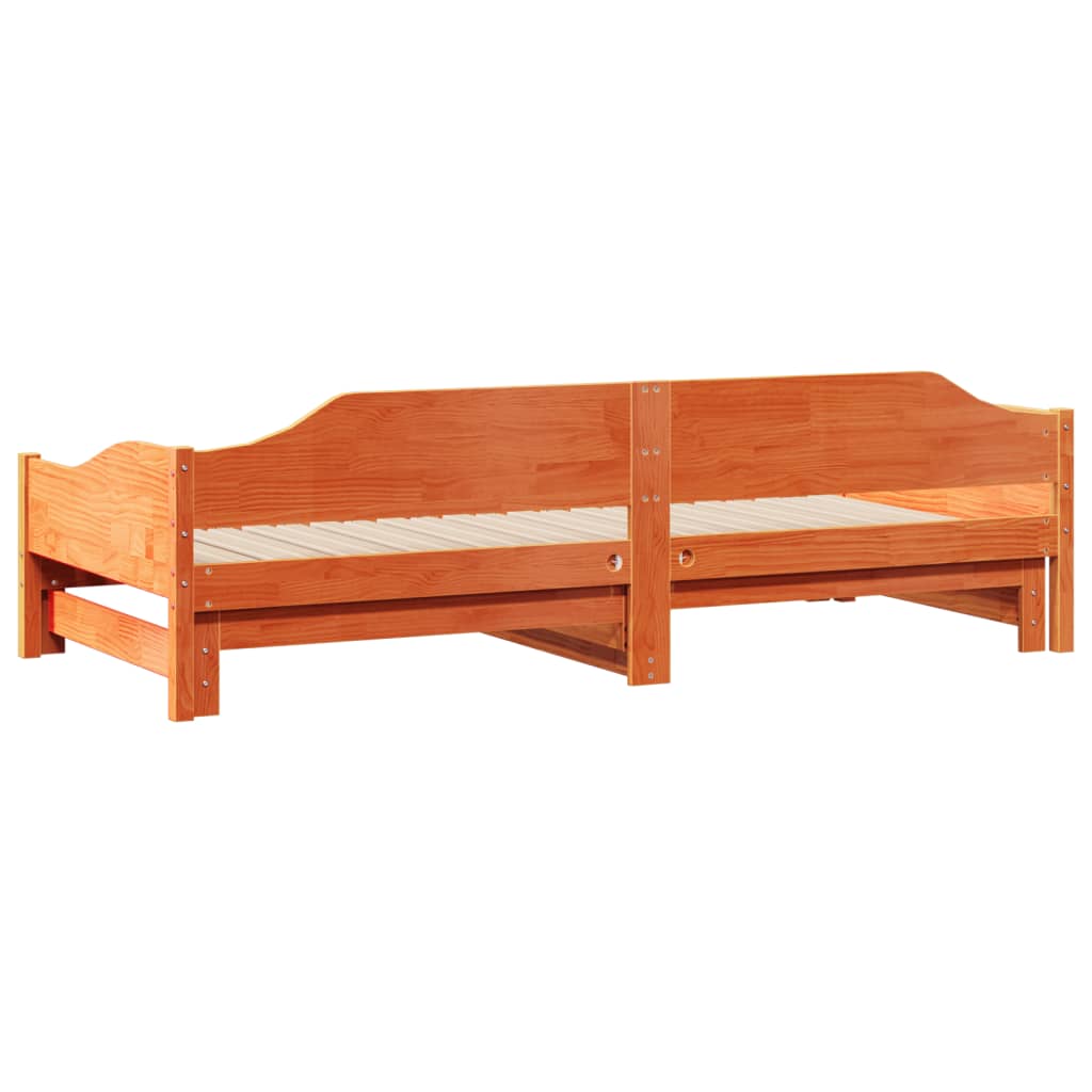 Daybed extendable without mattresses 90x190 cm solid wood