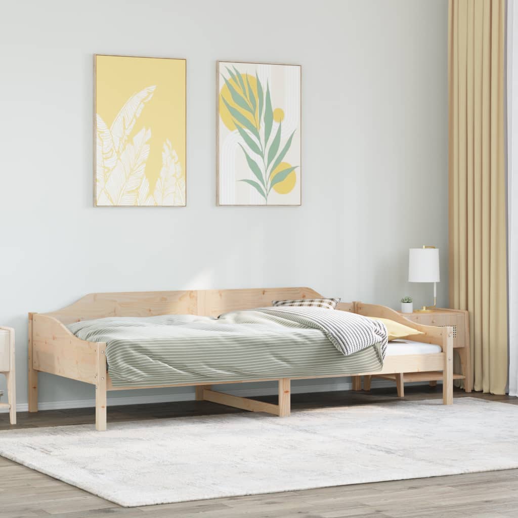 Solid wood bed without mattress 80x200 cm pinewood