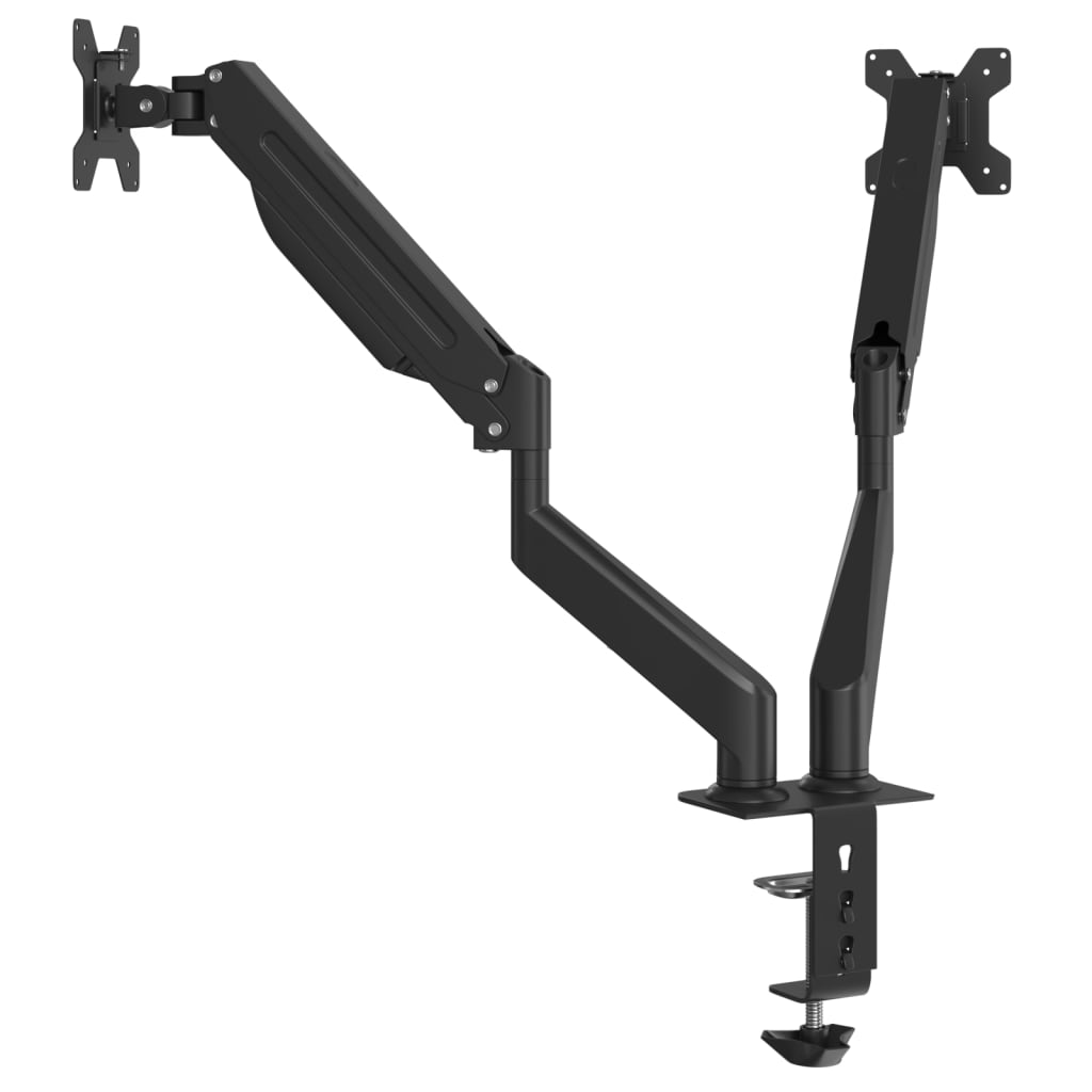 Double monitor arm for max 27 inch gas spring 20 kg