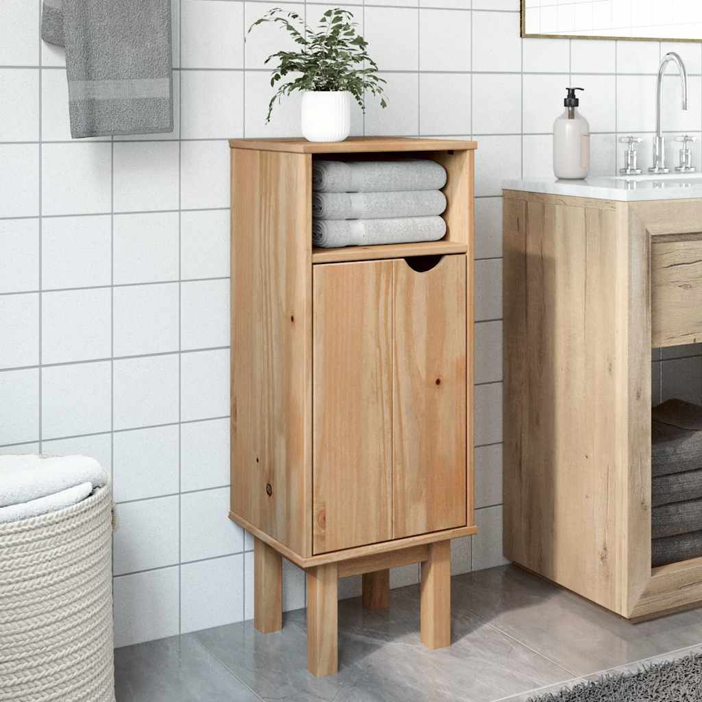 Bathroom cabinet OTTA 35x30x90 cm solid pine