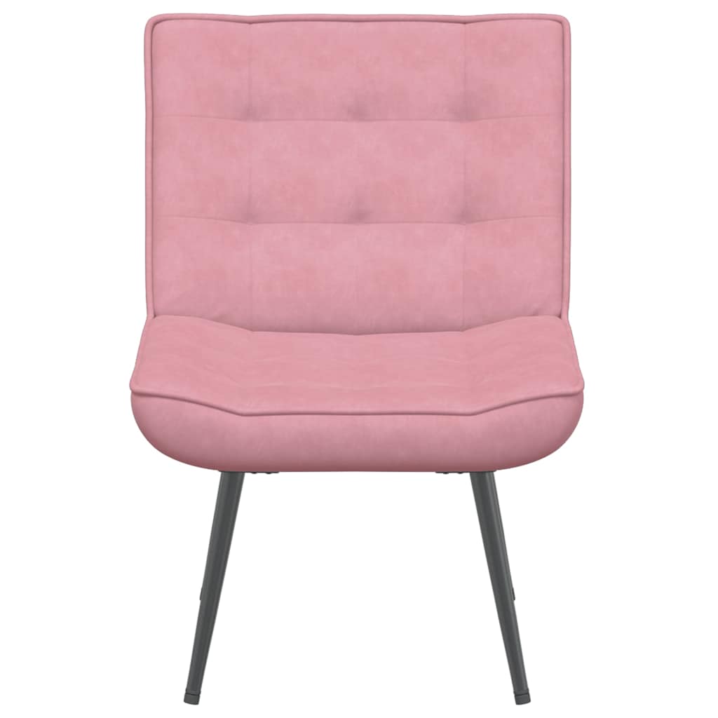 Relaxation chair pink 64x74x84 cm velvet