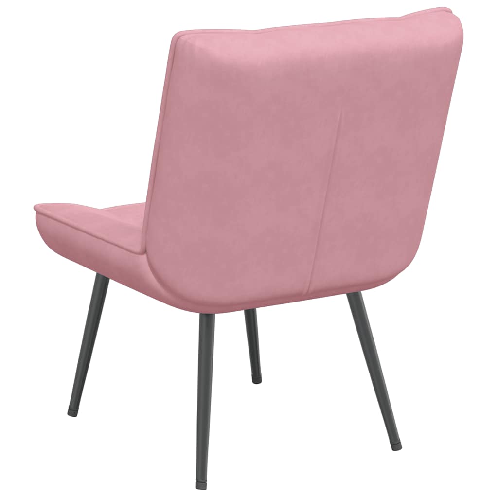 Relaxation chair pink 64x74x84 cm velvet