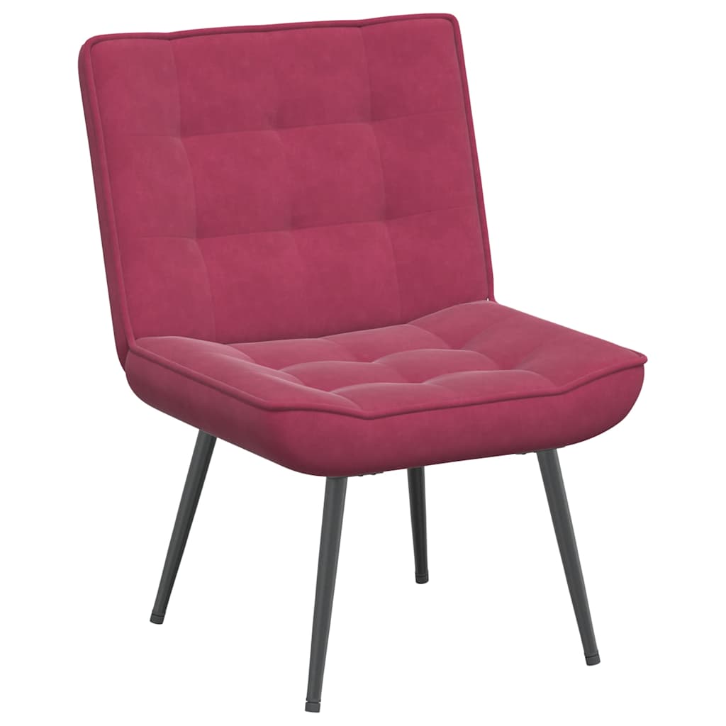 Relaxation chair wine red 64x74x84 cm velvet