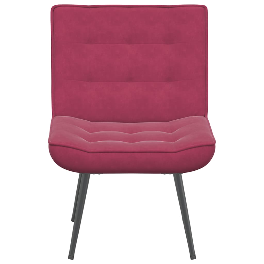 Relaxation chair wine red 64x74x84 cm velvet