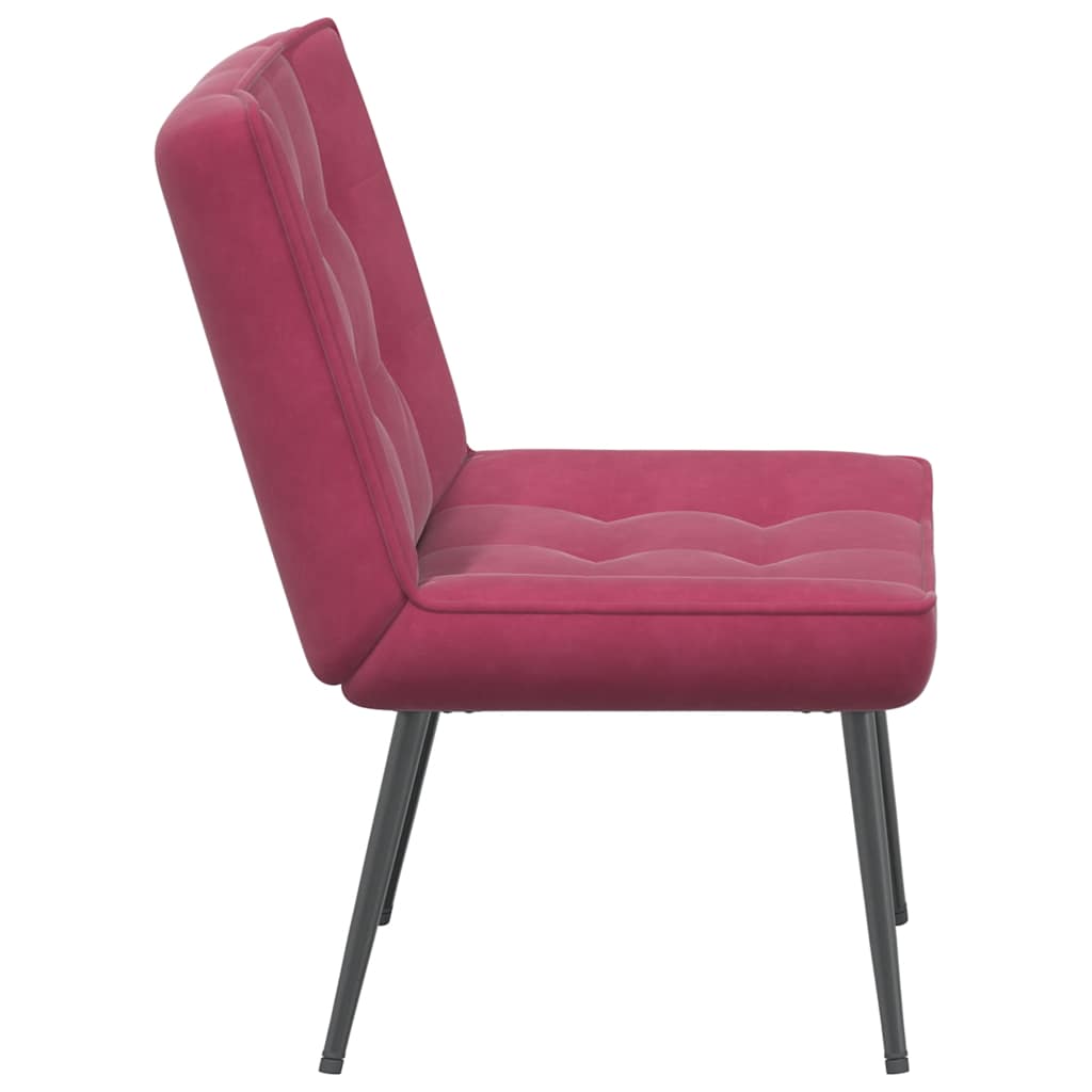 Relaxation chair wine red 64x74x84 cm velvet