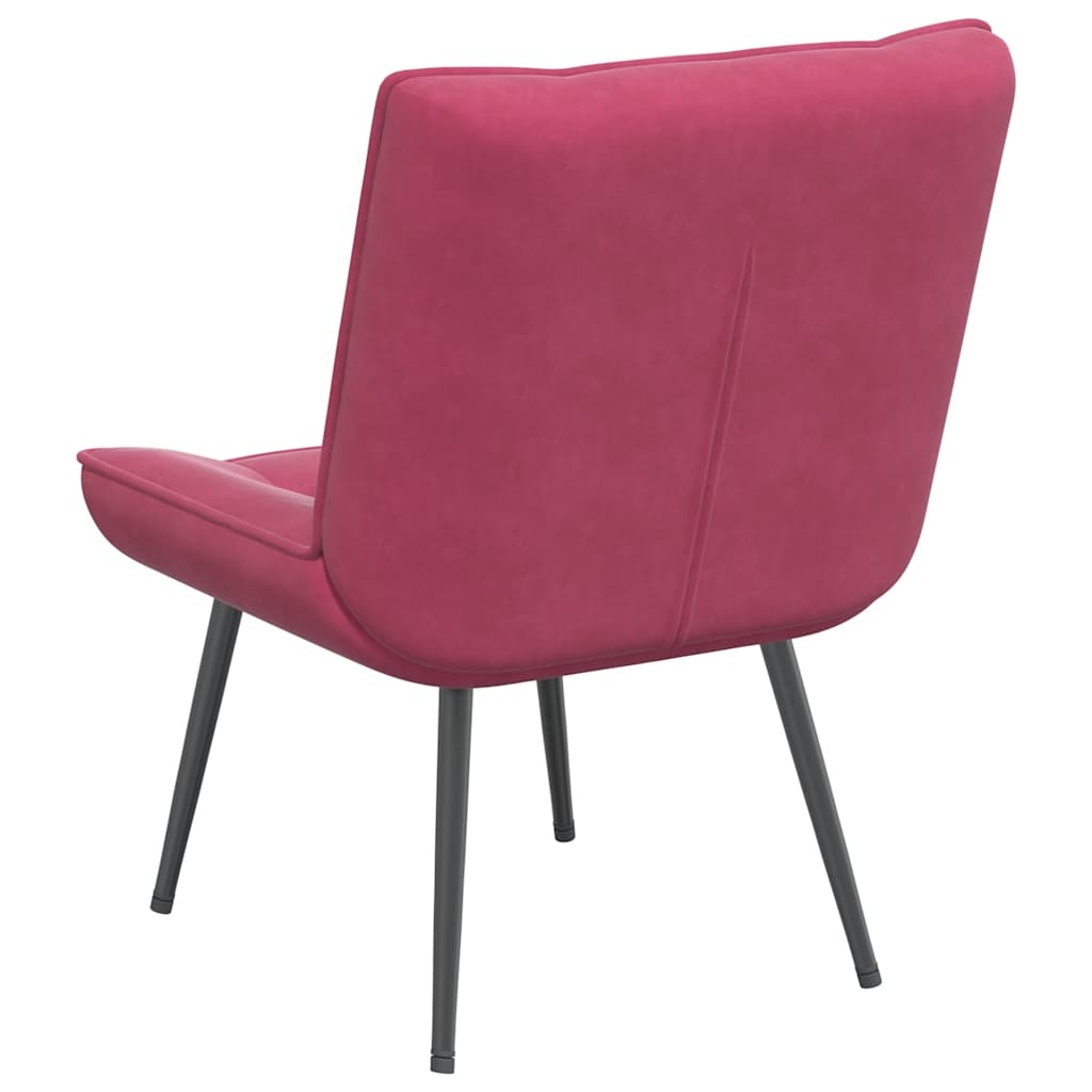 Relaxation chair wine red 64x74x84 cm velvet