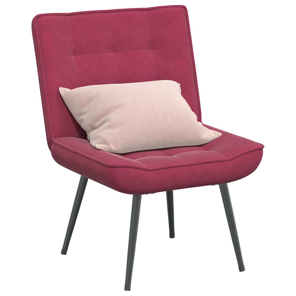 Relaxation chair wine red 64x74x84 cm velvet