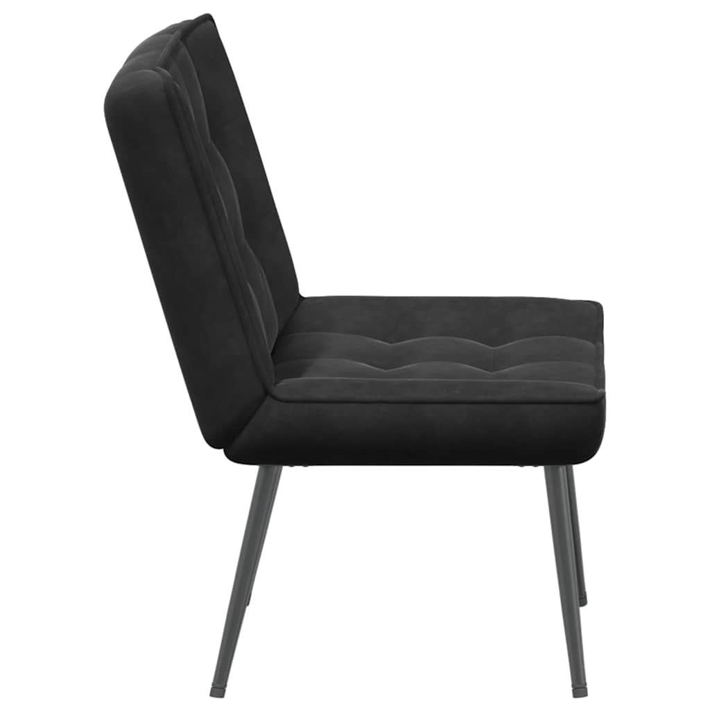 Relaxing Chair Black 64x74x84 cm Velvet