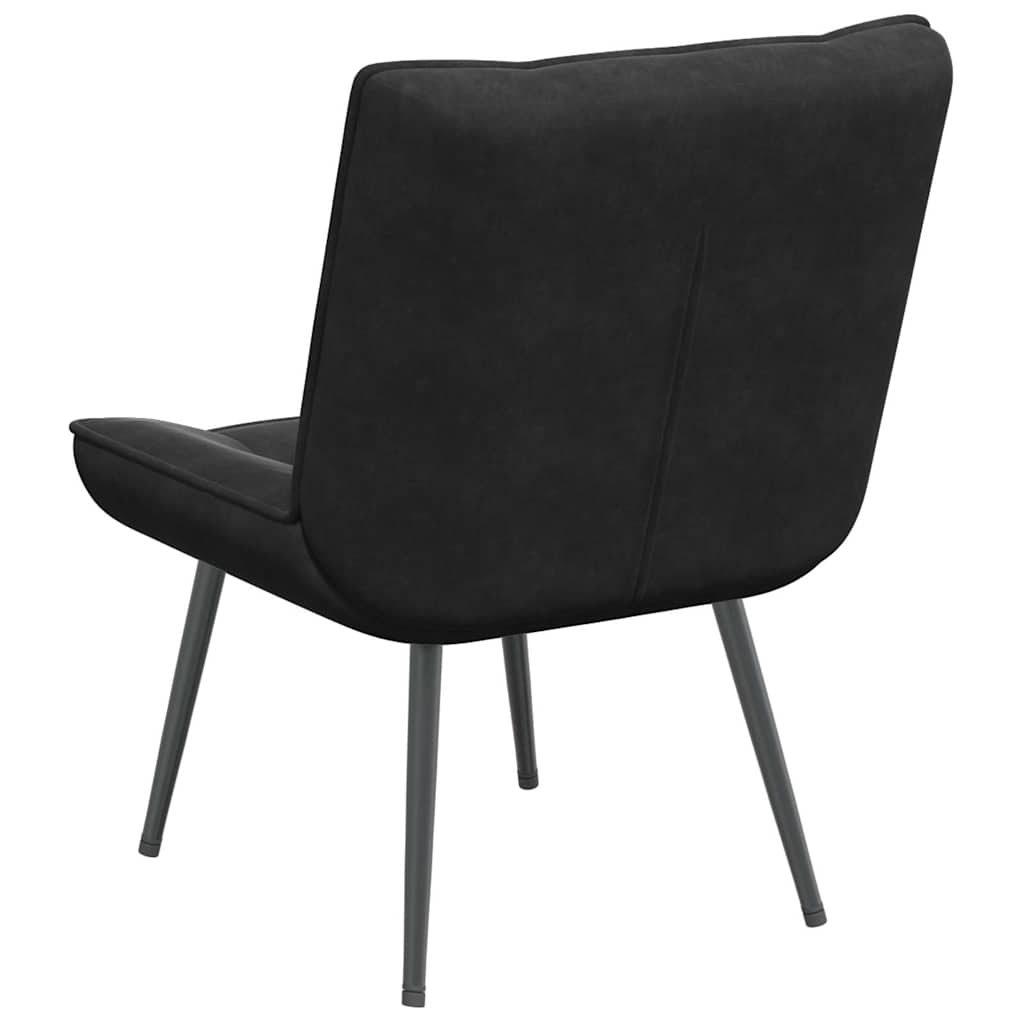 Relaxing Chair Black 64x74x84 cm Velvet