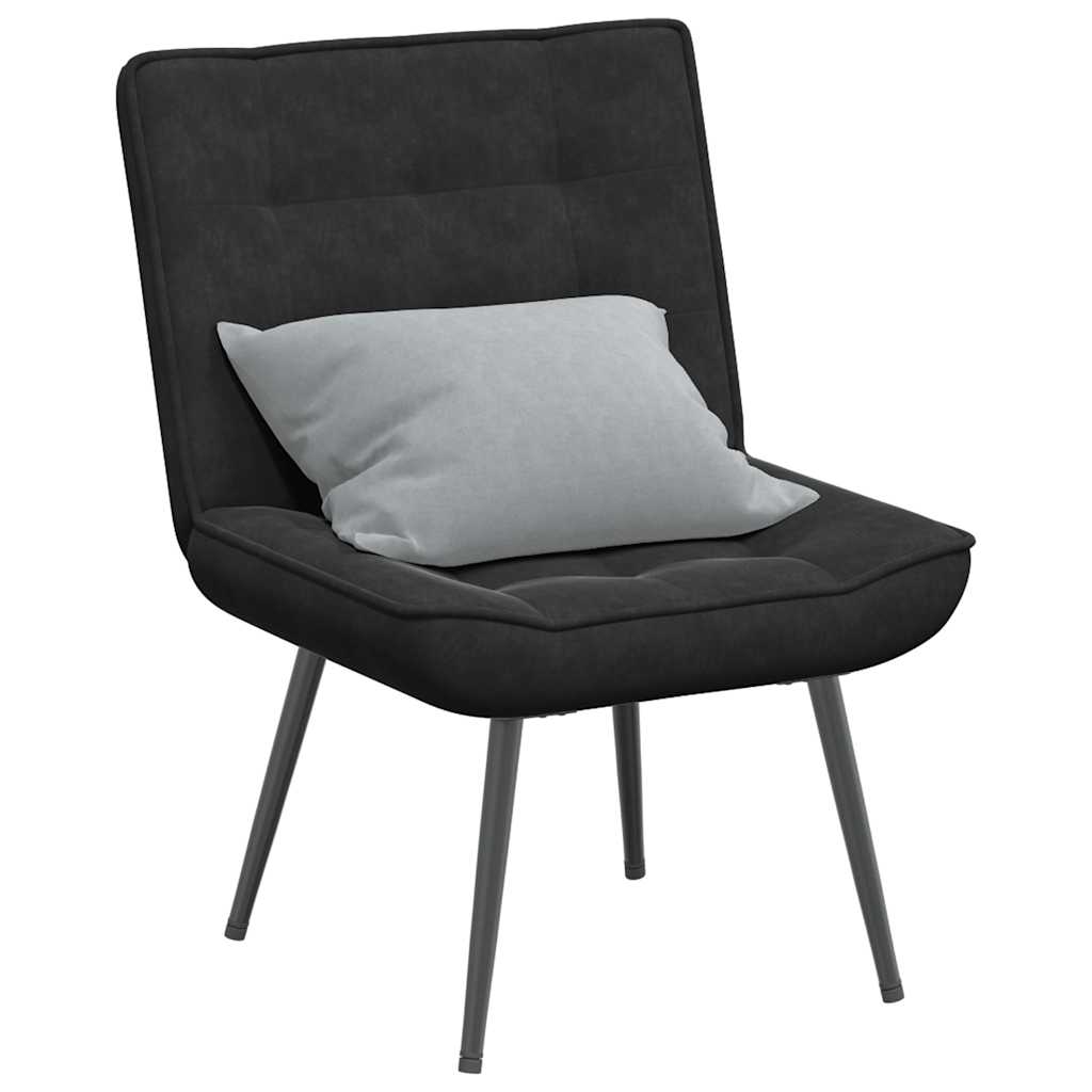 Relaxing Chair Black 64x74x84 cm Velvet