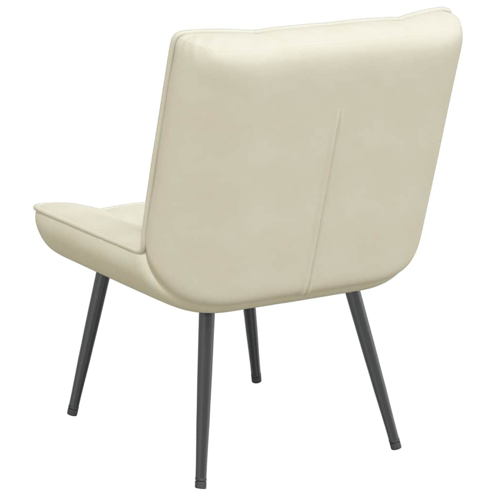 Relaxation chair cream 64x74x84 cm velvet