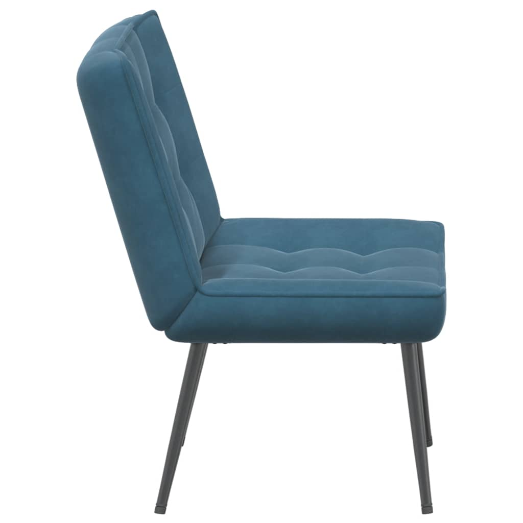 Relaxation chair blue 64x74x84 cm velvet