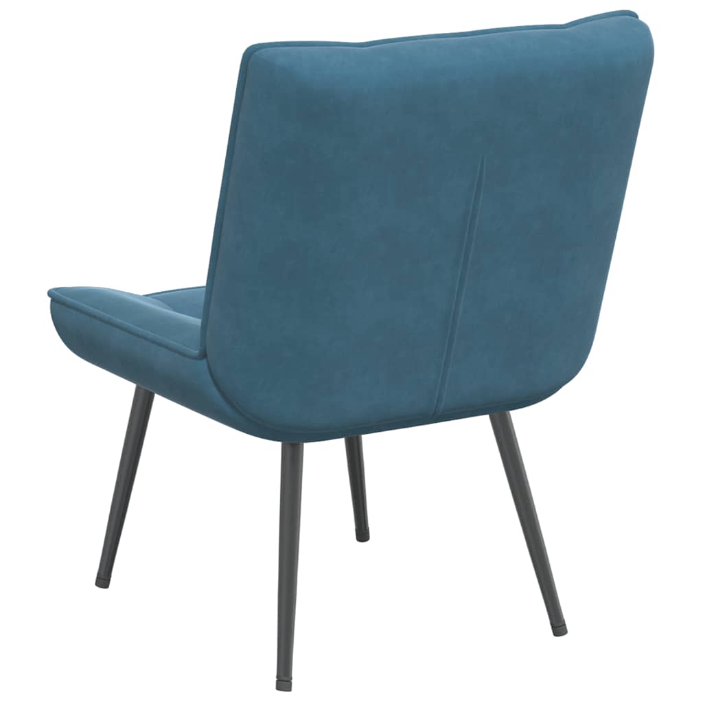 Relaxation chair blue 64x74x84 cm velvet