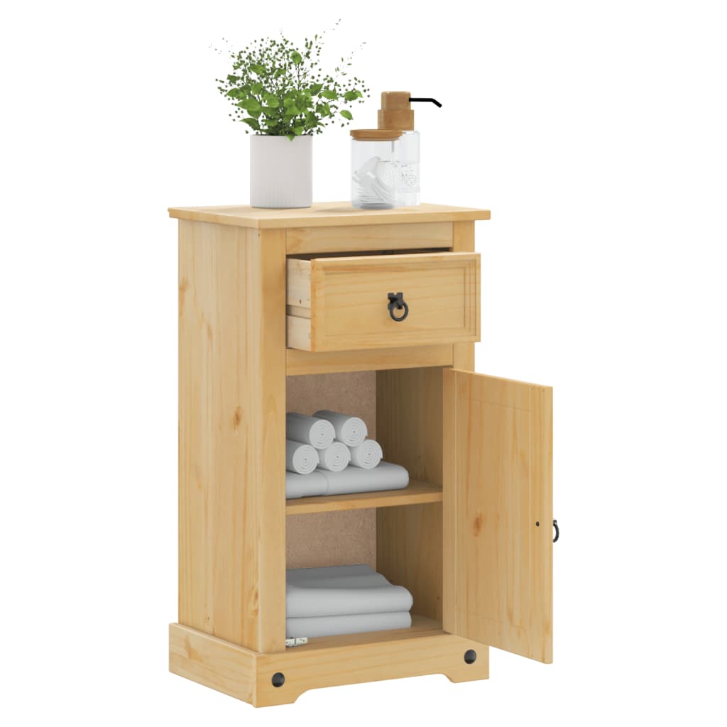 Bathroom cabinet Corona 45x33x80 cm solid pine wood