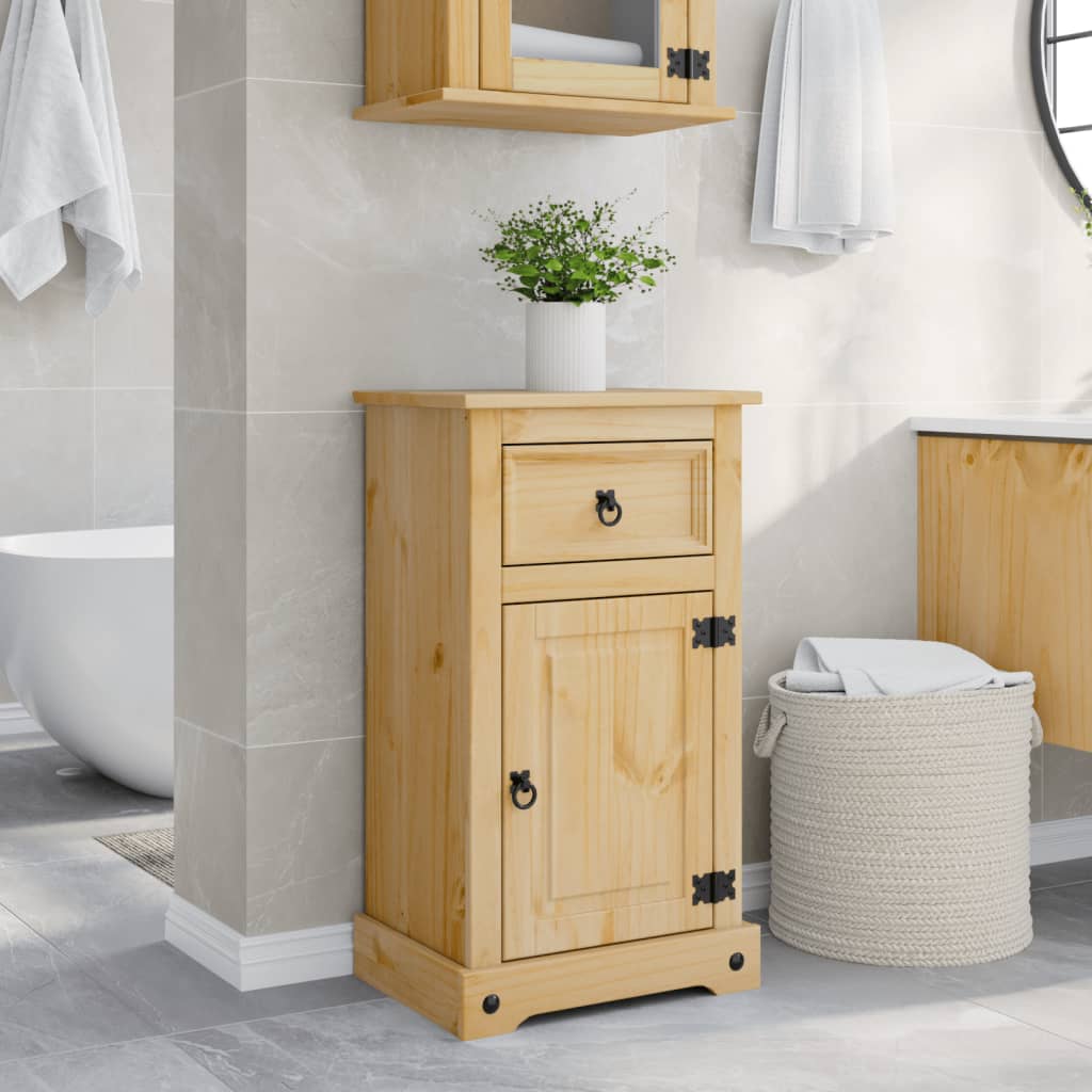 Bathroom cabinet Corona 45x33x80 cm solid pine wood