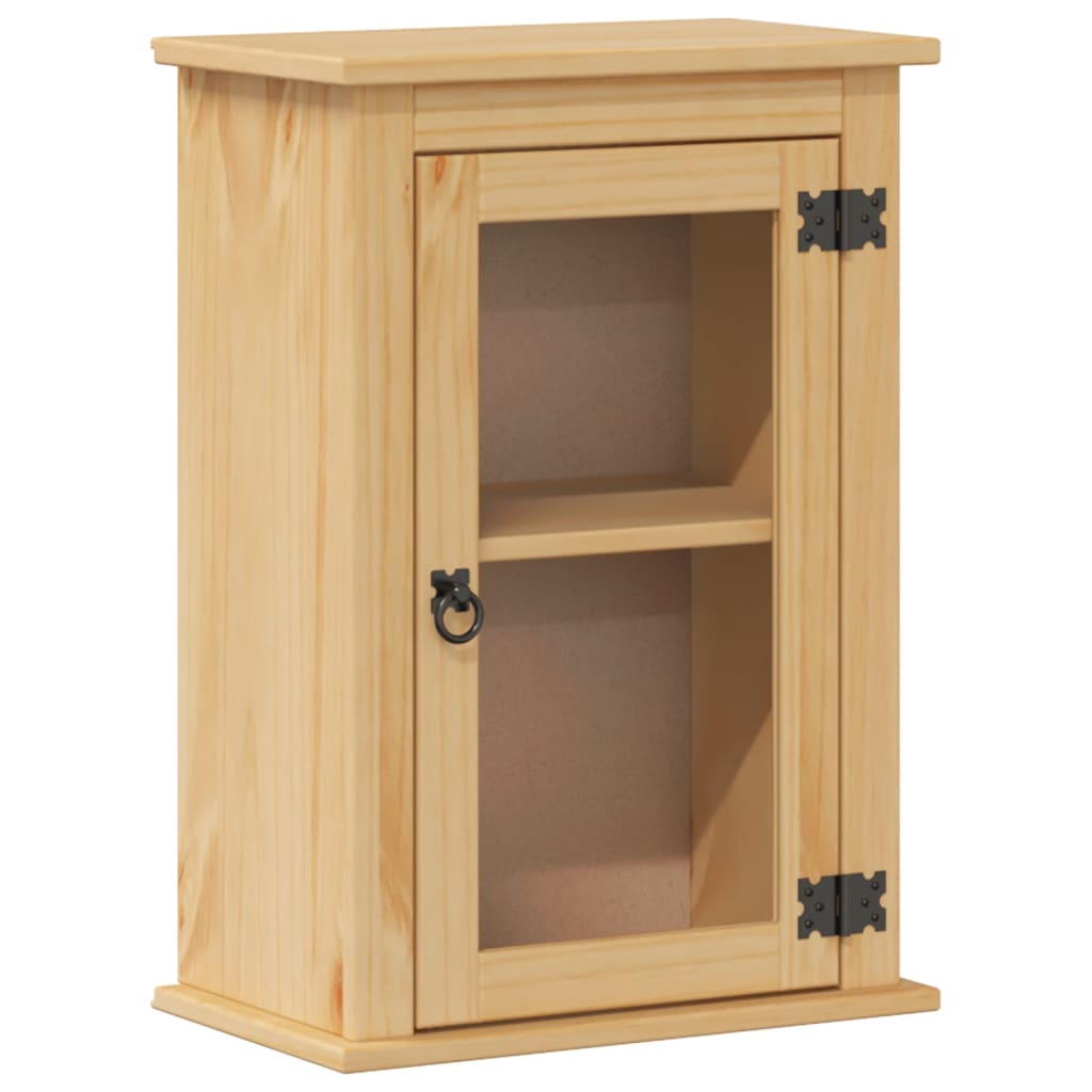 Bathroom wall cabinet Corona 45x27x64.5 cm solid pine