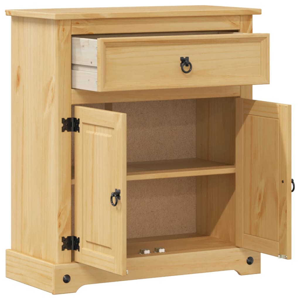 Bathroom cabinet Corona 70x33x80 cm solid pine wood