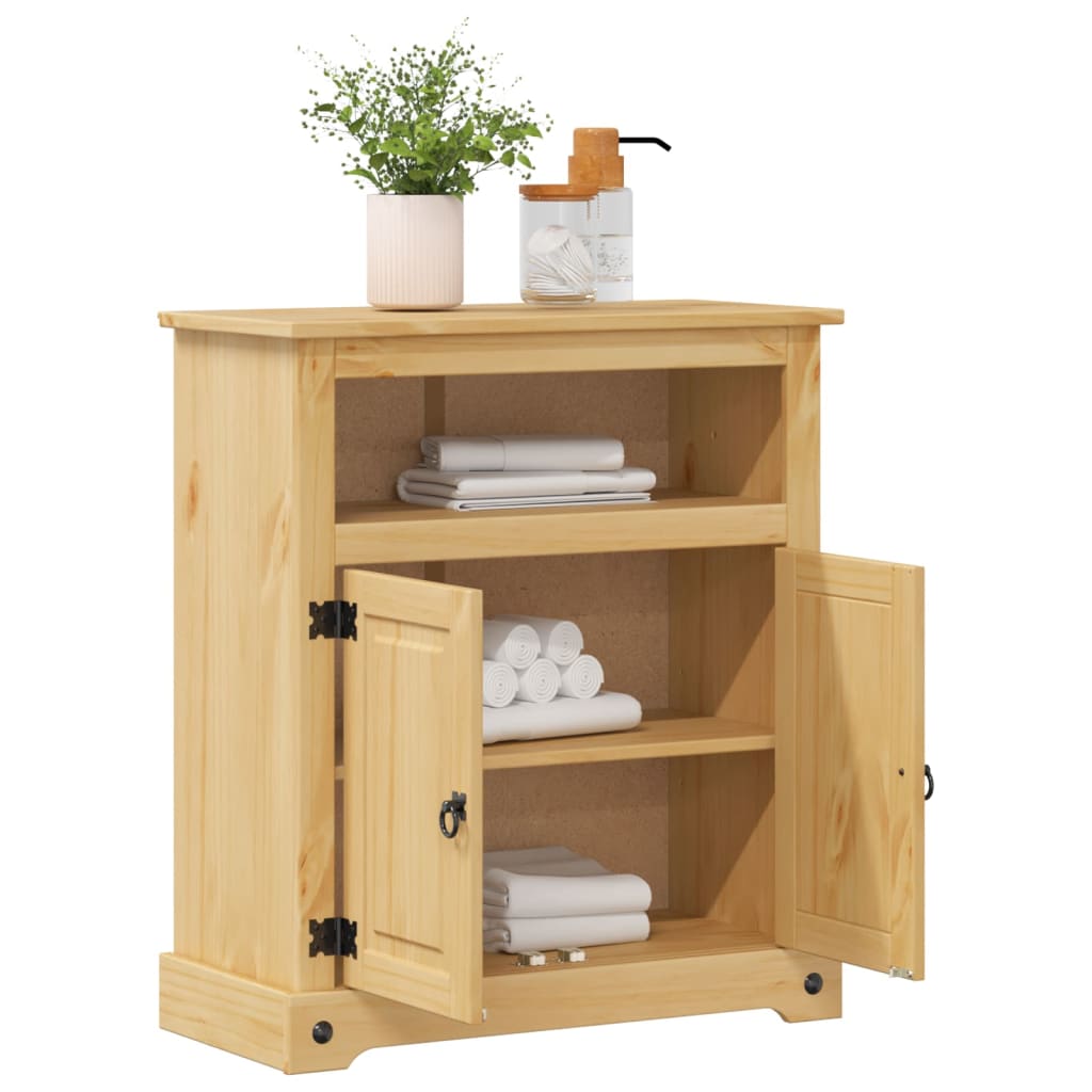 Bathroom cabinet Corona 70x33x80 cm solid pine wood